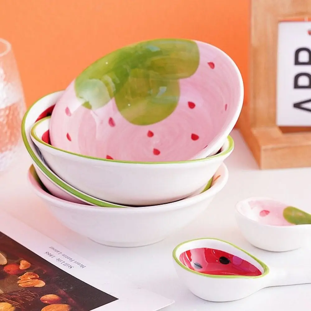 Детская милая искусственная ложка столовая посуда Большая керамическая для