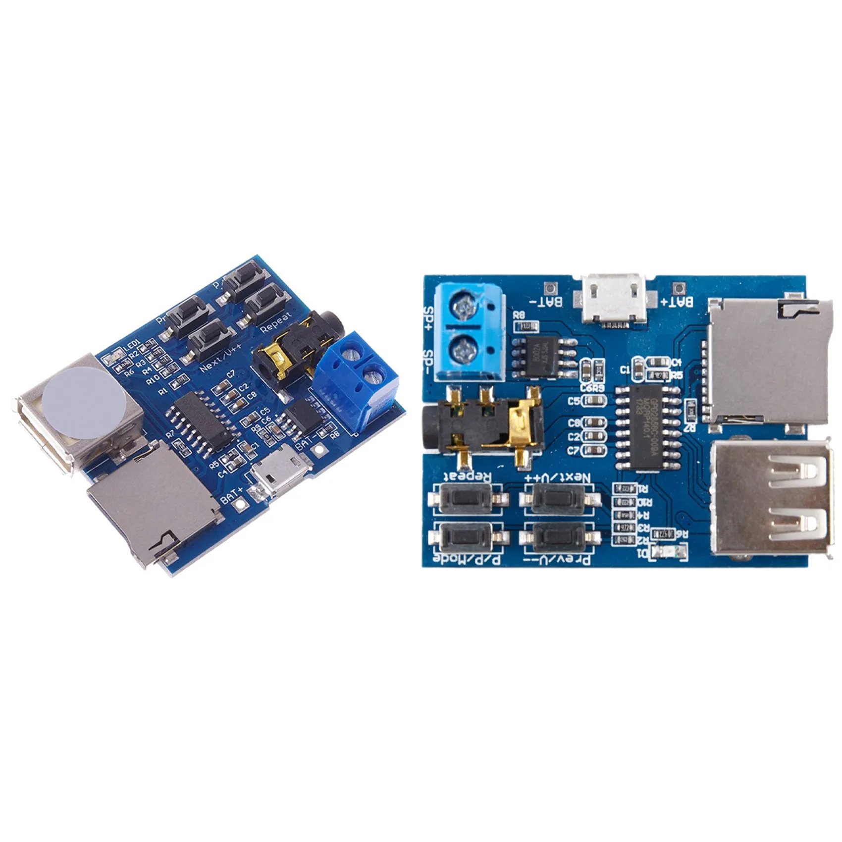 

2 Pcs Mp3 Lossless Decoder Board Comes with Amplifier Mp3 Decoder TF Card