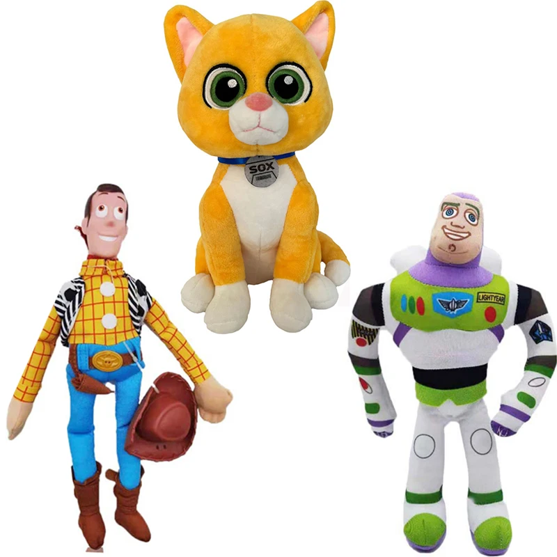 

Disney Buzz Lightyear Sheriff Woody mechanical cat Toy Story Animal Plush Doll Mechanical Puppy child's gift