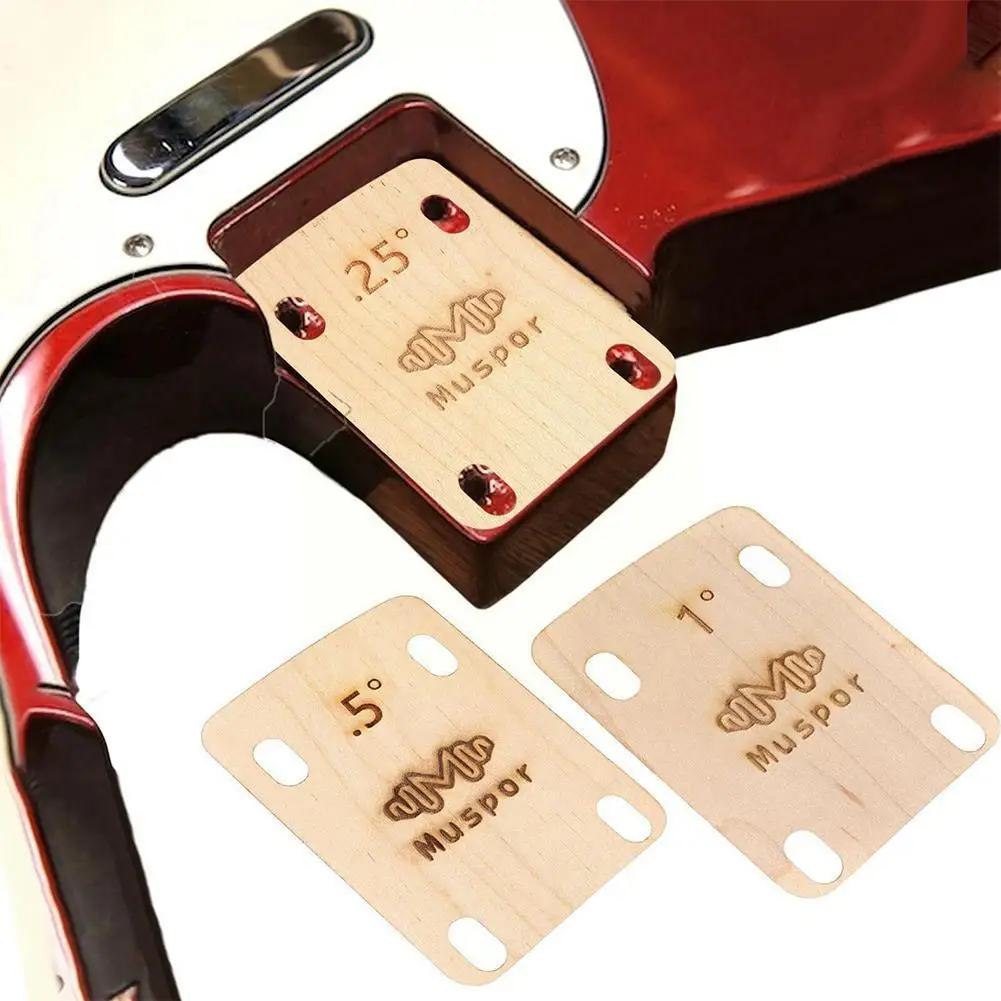 

Guitar Neck Gasket 0.25 0.5 1 Degre Taper Wood Guitar Guitar Shim Parts Accessories Neck Adjustment Neck Gasket Bottom Guit A0G2