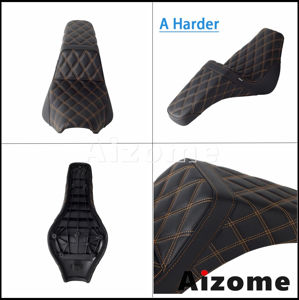 Мотоциклетная подушка для двух сидений Harley Softail Standard FXST FLDE Heritage Classic 114 FLHC FLHCS 2018-up PP