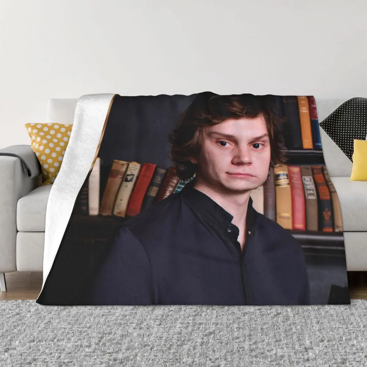 

Фланелевое Одеяло с изображением Эвана Питера в виде звезд, мягкое покрывало для домашнего путешествия