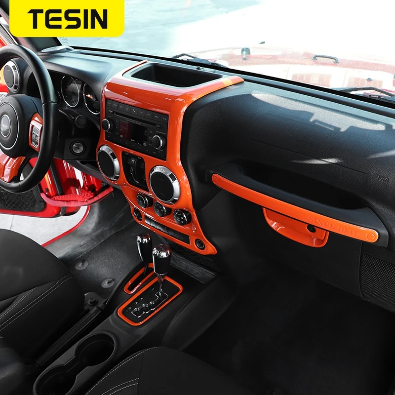 TESIN для Jeep Wrangler JK JKU 2011 2012 2013 2014 2015 2016 2017 аксессуары салона автомобиля полный