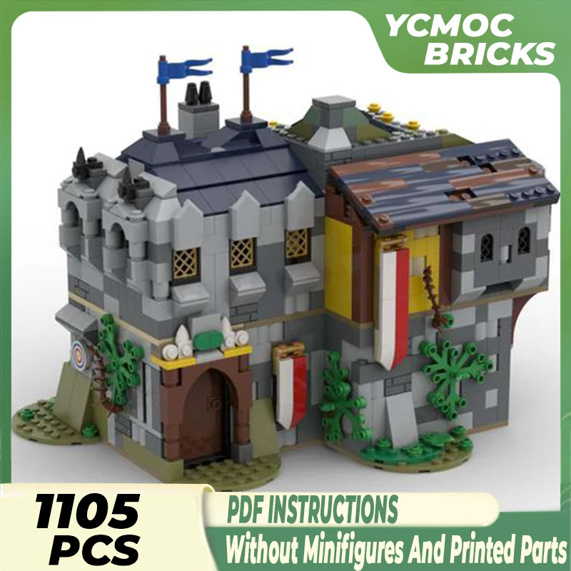 

Moc Building Blocks Military Model The Knight's Retreat Technical Bricks DIY Assembly Construction Toys For Childr Holiday Gifts