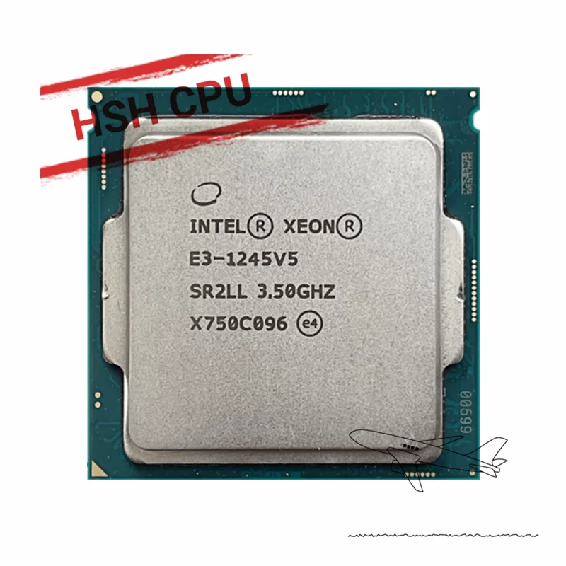 Процессор Intel Xeon E3-1245 v5 E3 1245v5 E3 1245 v5 3,5 ГГц четырехъядерный 8-поточный ЦПУ 80 Вт LGA 1151
