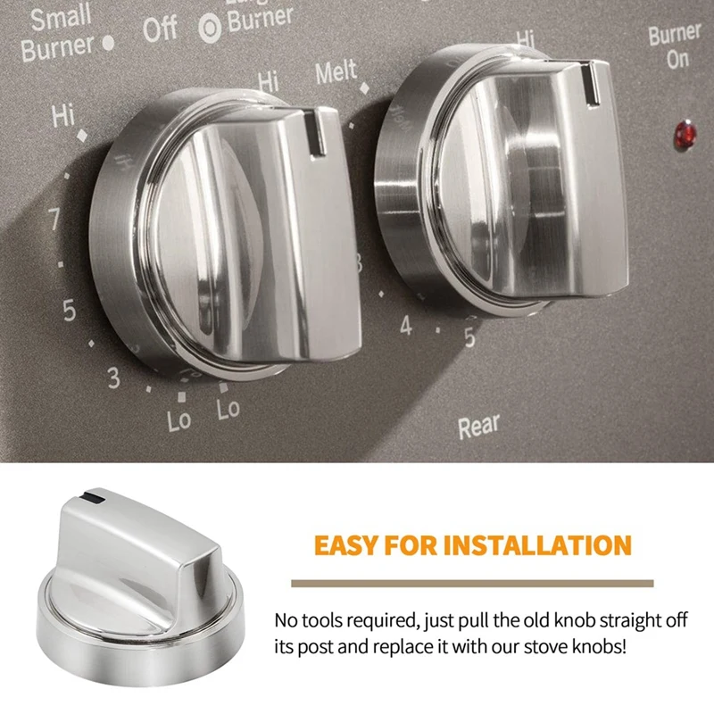 WB03X24965 Замена ручек плиты для деталей GE KIP 5J73 191D8446 Ручки управления горелкой