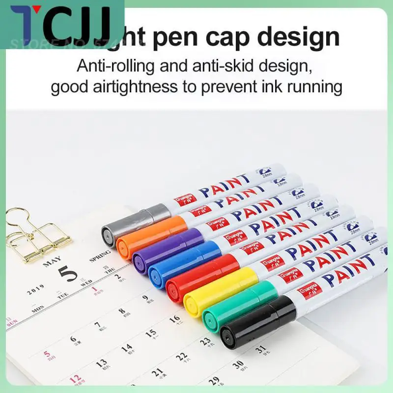 

Перманентный художественный маркер «сделай сам», водостойкий разноцветный маркер для краски, 1 шт., маркер для краски, авторучка, аксессуары для автомобиля