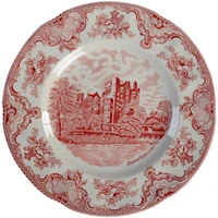 european style underglaze red castle household retro ceramic tableware coffee cups bowls and dishes plates dinner plates