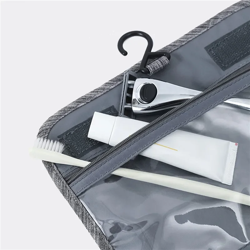 Экологичная подвесная дорожная косметичка из полиэстера большой размер