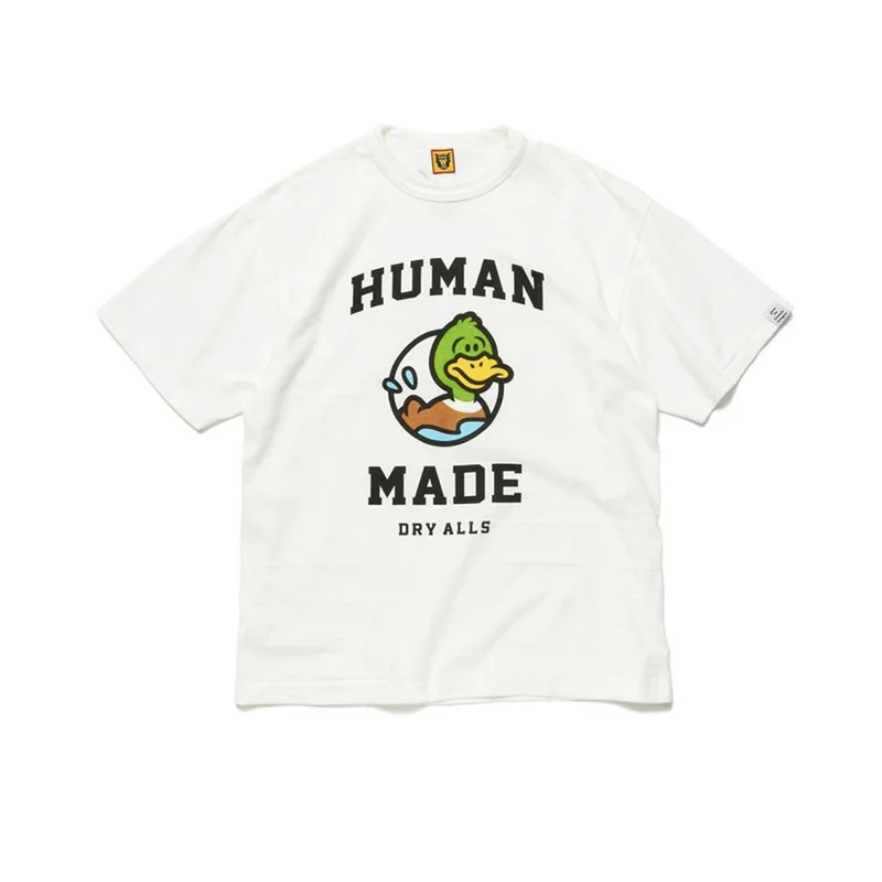HUMAN MADE Short Sleeve Print Swim Duck Men Women 1:1 Oversized Casual Human Made T-shirt