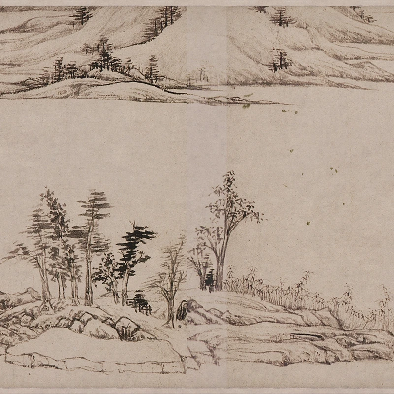 Четко заявляем что свиток шаньшуй 25x333 см музей китайского древнего