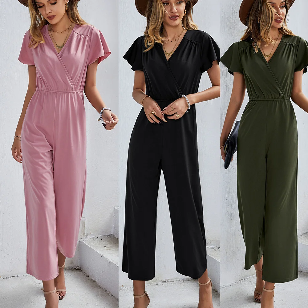 Independently developed and designed fashionable women's Jumpsuit 2022 spring and summer new temperament women's wear