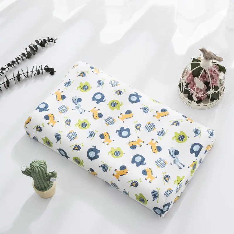 Высококачественная детская хлопковая латексная подушка для детей 1-6 лет