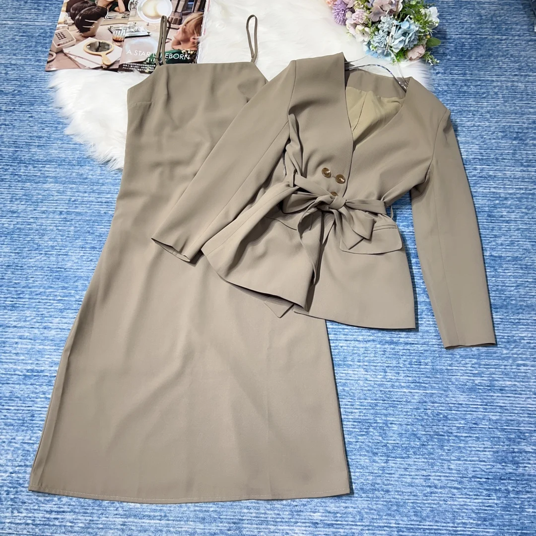 

Новинка весна-лето 2023 женская одежда Блейзер платье 0814