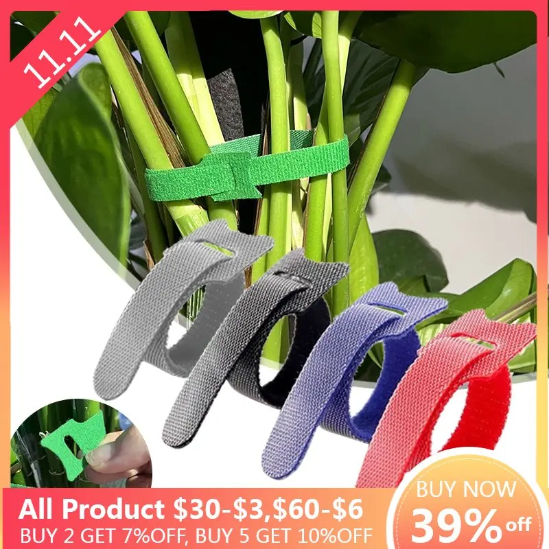 

10 шт., бамбуковые Завязки для растений