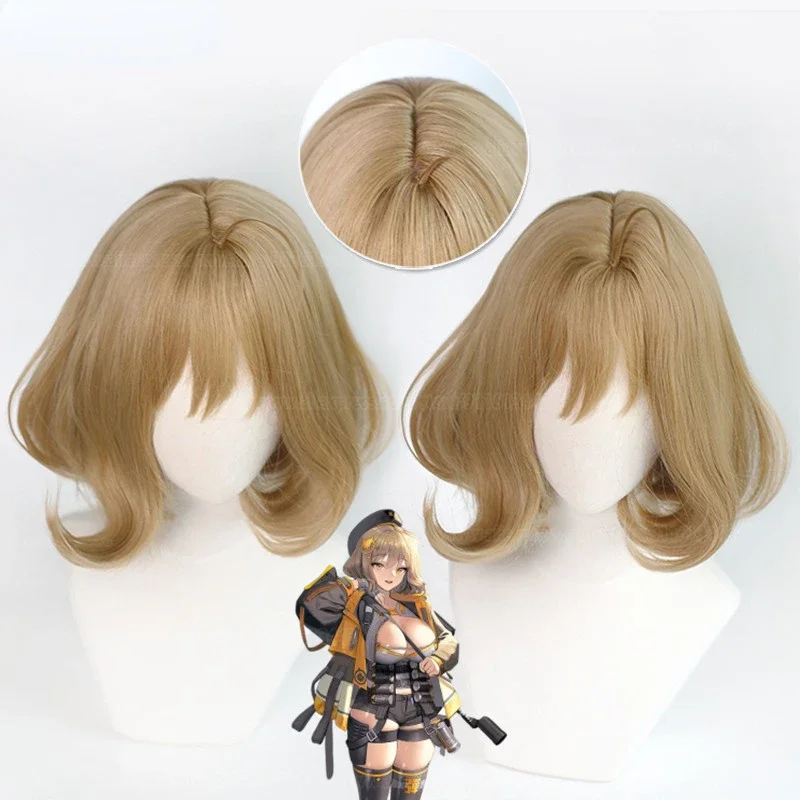 

Anis Cosplay Wig Game NIKKE The Goddess of Victory Short Brown Wig Heat Resistant Hair Halloween Party Role Play Wigs + Wig Cap