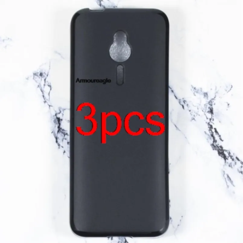 Черный Защитный чехол для nokia 230 мягкий силиконовый матовый защитный из ТПУ 3 шт.