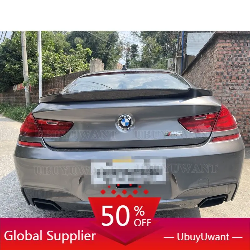 

V-образный спойлер для багажника из углеродного волокна для BMW 6 серии F06 F12 F13 Gran Coupe 2-дверный M6 задний Ducktail губа крылья 640i 650i