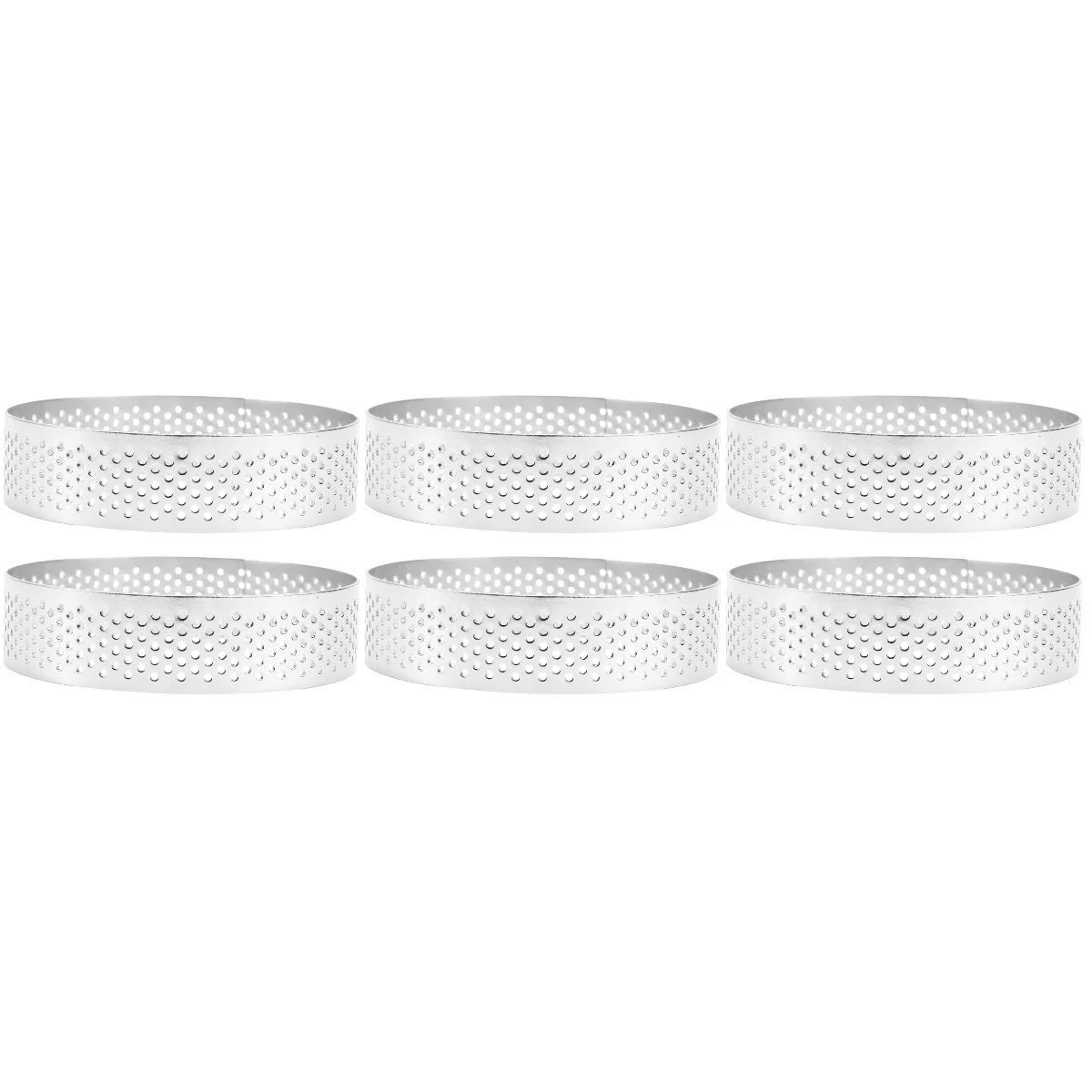 

Rings Cake Ring Baking Pastry Egg Metal Molds Muffin Perforatedmousse Round Biscuitcheesecake Pancircle Tart