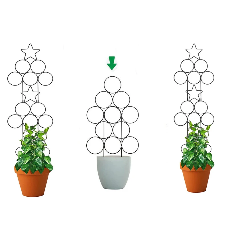 

Potted Climbing Frame Metal Plant Holder Strawberry Flower Support Stand Gardening Tools Dropshipping Potted Climbing Frame 1 Pc
