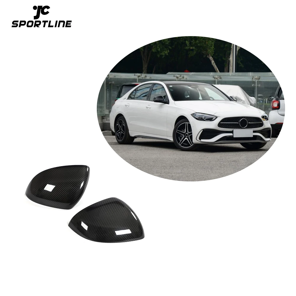 

Dry Carbon Fiber S C Class W206 W223 C43 C63 AMG Side Rearview Mirror Cover for Mercedes-Benz