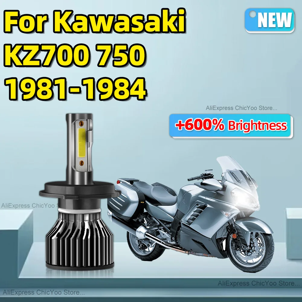 Светодиодные мотоциклетные лампы для фар Kawasaki KZ700 750 1981 1982-1984 H4 12 В фары дальний и