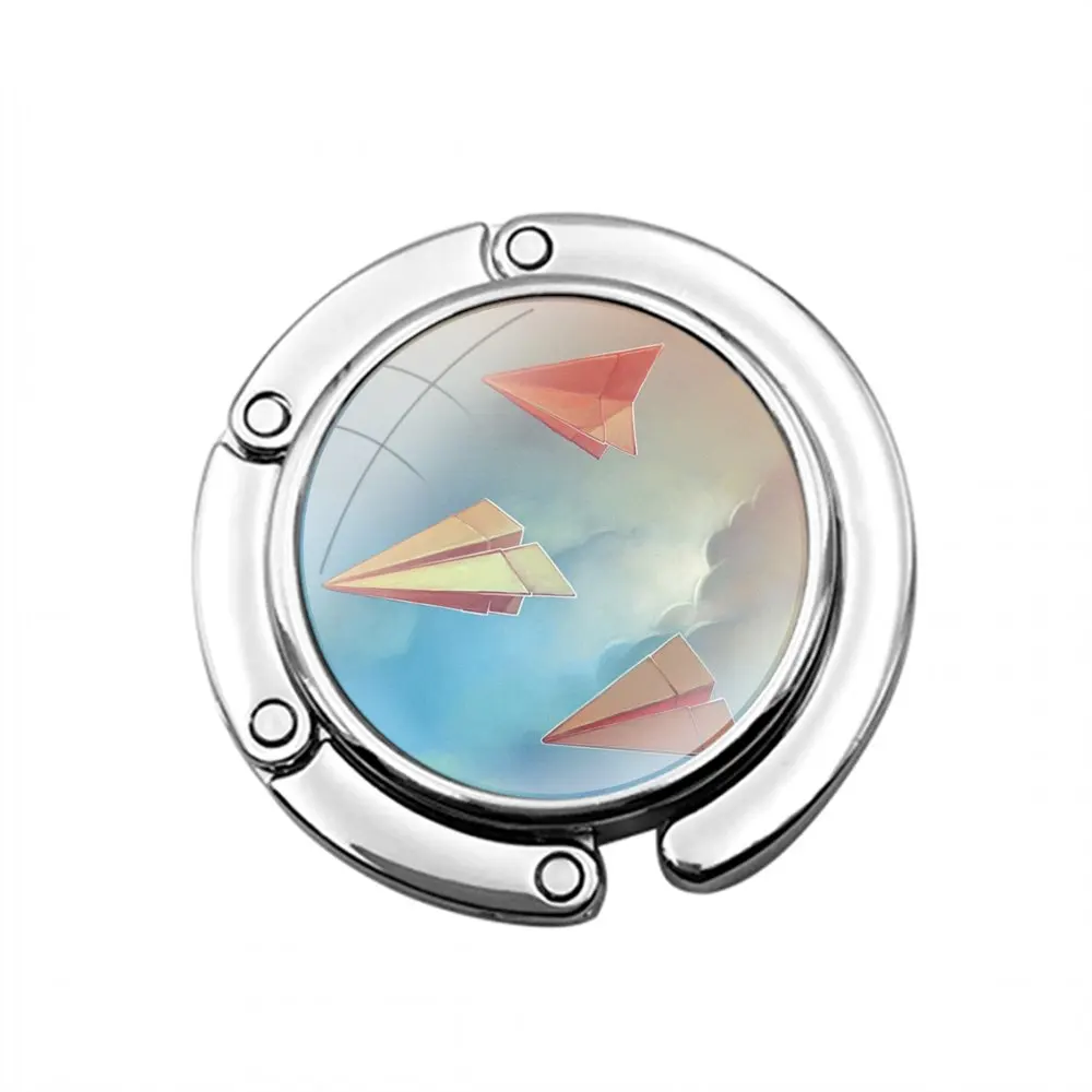 Минимальный летающий бумажный самолетик складной крючок для кошелька женского