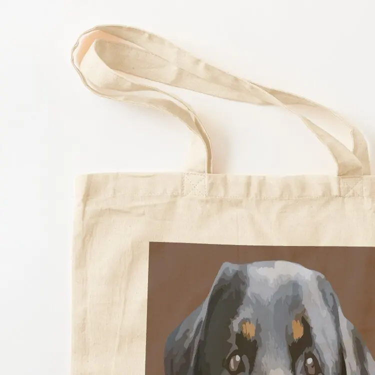 Фото Ротвейлер Peering Over A White Wall Vector Tote Bag ручная сумка женская тканевая сумка женская отличная ткань №3