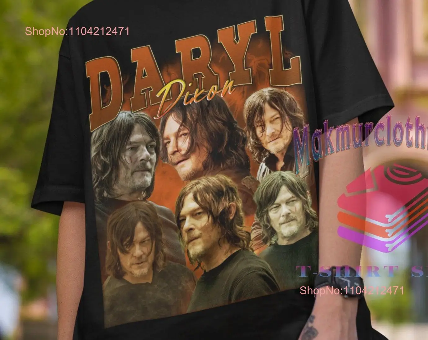 Рубашка в стиле ретро Daryl Dixon футболка 90-х годов с винтажным принтом одежда