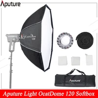 aputure light octadome 120 octagon softbox soft light bowens mount light modifier for aputure 300x 120d ii 300d ii 120d 120t