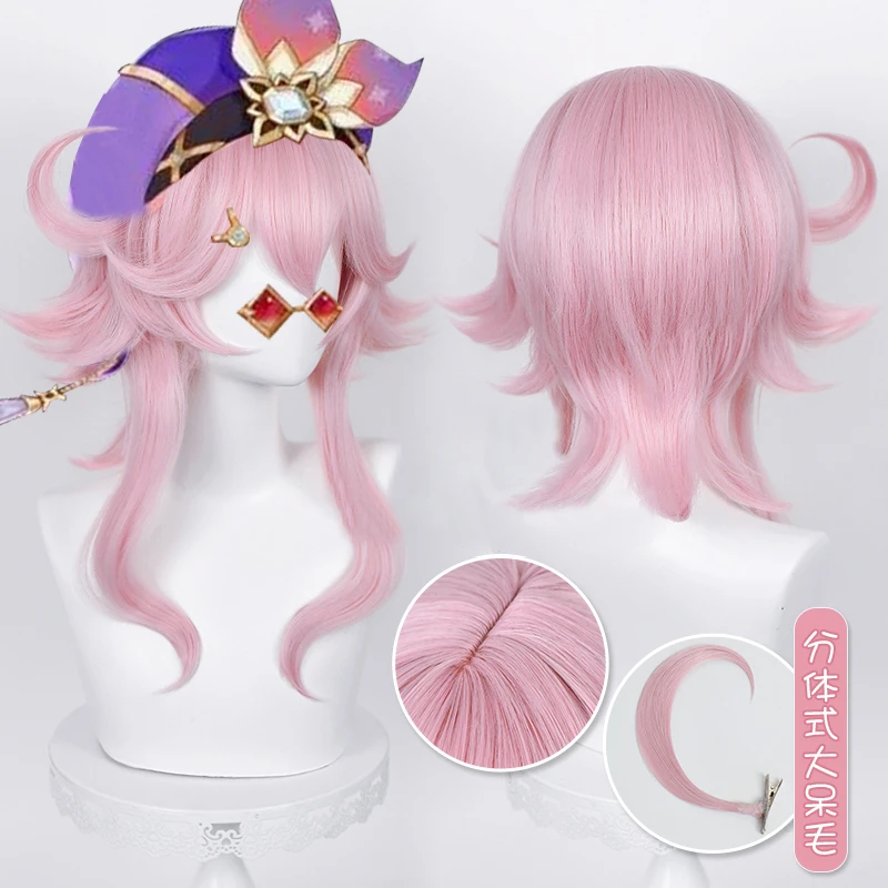 

Dori Cosplay Wig Game Genshin Impact Cosplay Dori Sumeru Pink Short Heat Resistant Synthetic Hair Anime Cute Wigs Wig Caps
