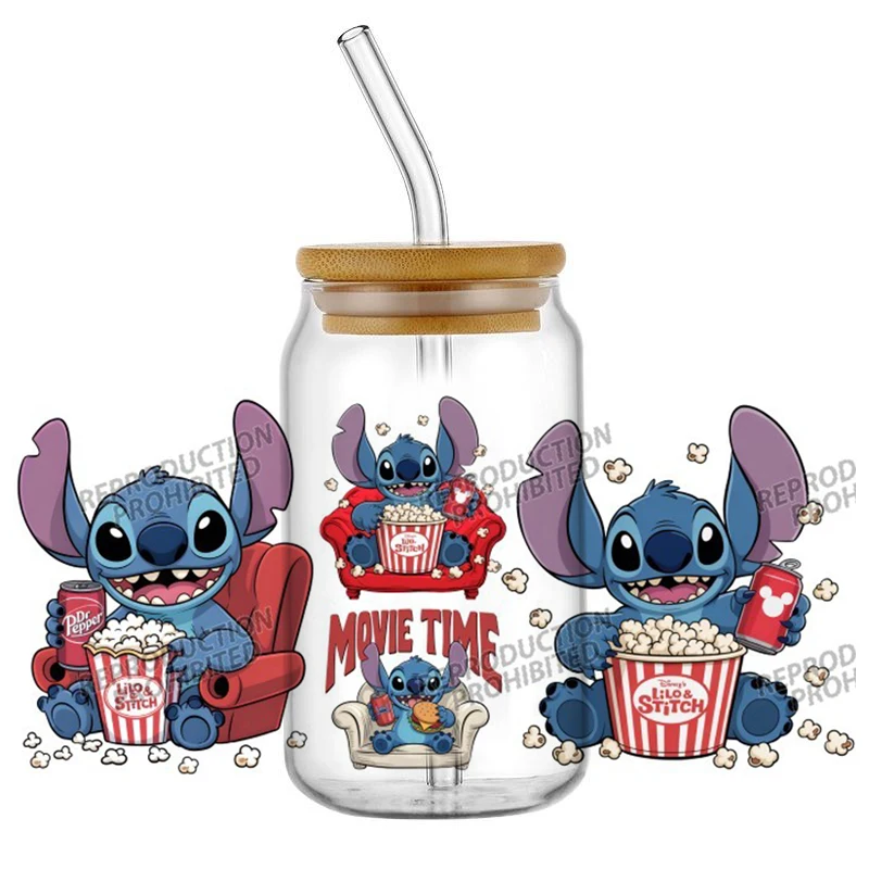 

Miniso 3D наклейки для стаканов Stitch
