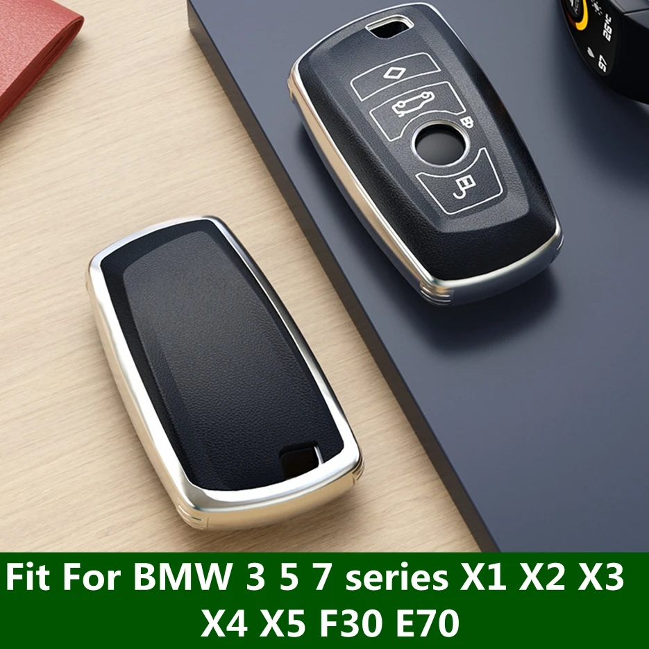 

Electroplate TPU Car Key Case Full Cover Fit For BMW 3 5 7 series X1 X2 X3 X4 X5 F30 E70 Green / Red / White / Pink Accessories