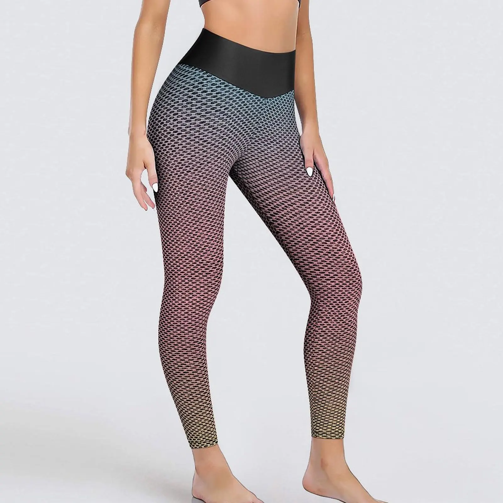 

Abstract Sunset Leggings Sexy Pastel Ombre Print High Waist Yoga Pants Aesthetic Seamless Leggins Design Fitness Sports Tights