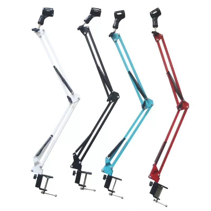 

Extendable Recording Microphone Holder with Mic Clip Table Mounting Clamp