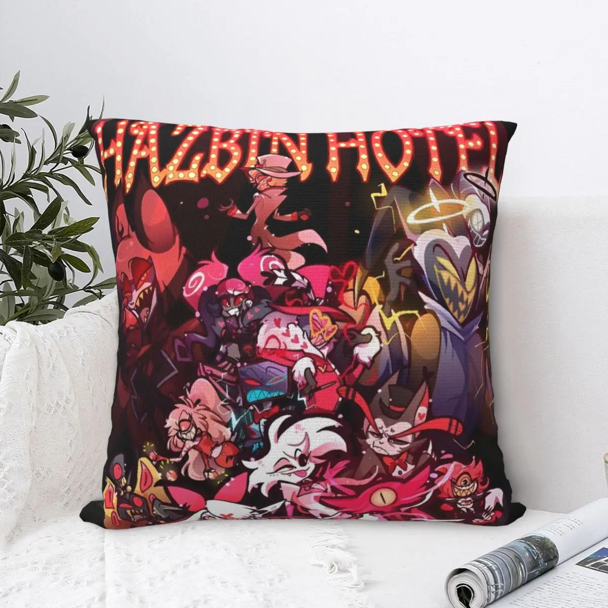H-HazbinHotels наволочка с персонажами полиэстер чехол для подушки украшение