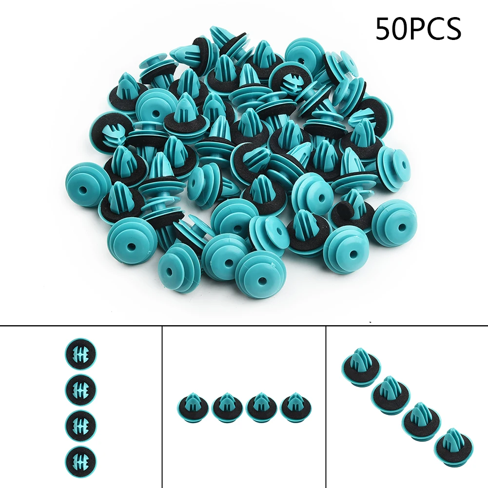 

50pcs Car Rivet Clips Bumper Fastener Door Panel For BMW E53 E60 E61 E39 E46 E52 Retainer Fender Bumper Trim Rivet Clips Clamps