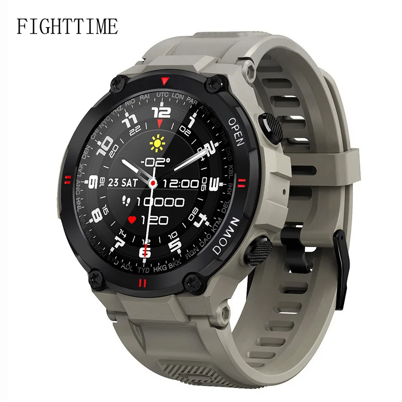 

FIGHTTIME Sports Smart Watch Men Heart Rate Blood Pressure Blood Oxygen Bluetooth Call SmartWatch Men Waterproof For IOS Android