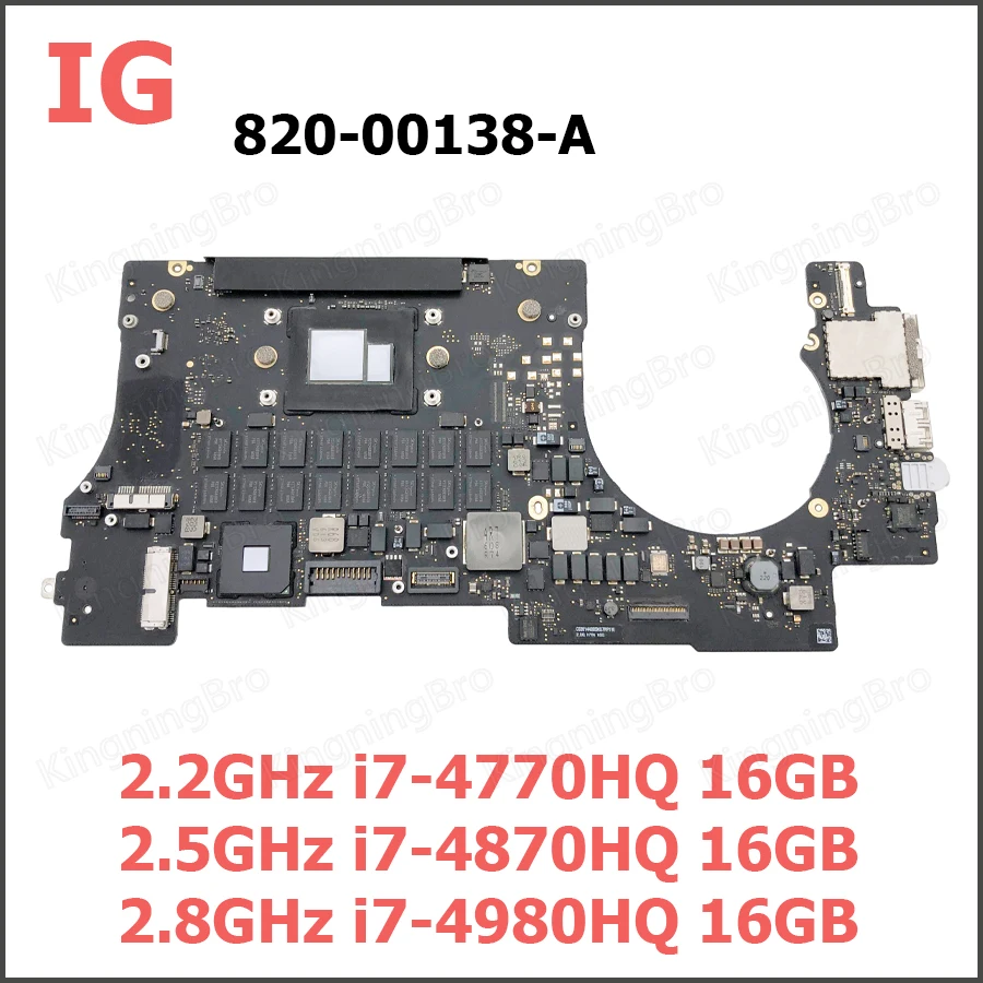 Материнская плата для Macbook Pro Retina оригинальная логическая A1398 i7 16 ГБ 820-00138-A 820-00426-A