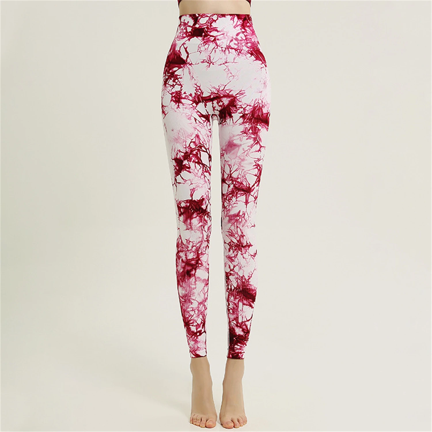 

Women Sports Leggings Sexy Tights Girls New Printed Tie Dye Fitness Pants Seamless Outdoor Yoga Clothes Hip Lifting Pants