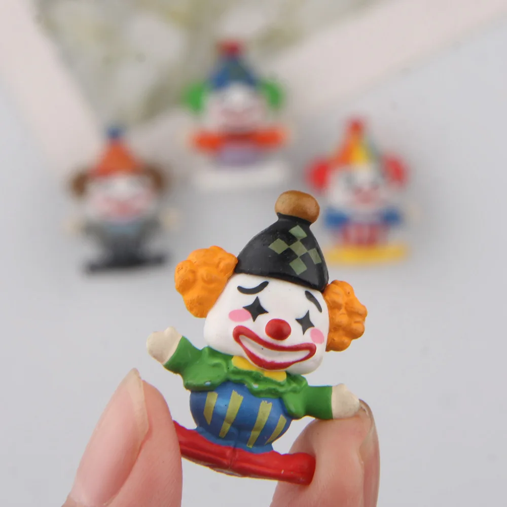 Милые Мультяшные магниты клоуна Креативные Куклы миниатюрные украшения милые