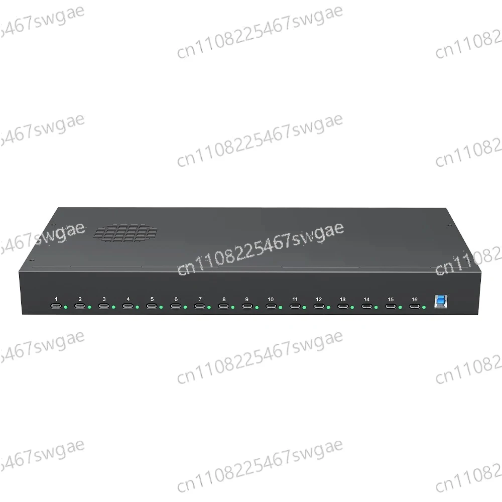 Фото Промышленный USB-C хаб A-165CP на 16 портов, USB3.1 Gen1, 5 Гбит/с, быстрая зарядка 30 Вт PD №2