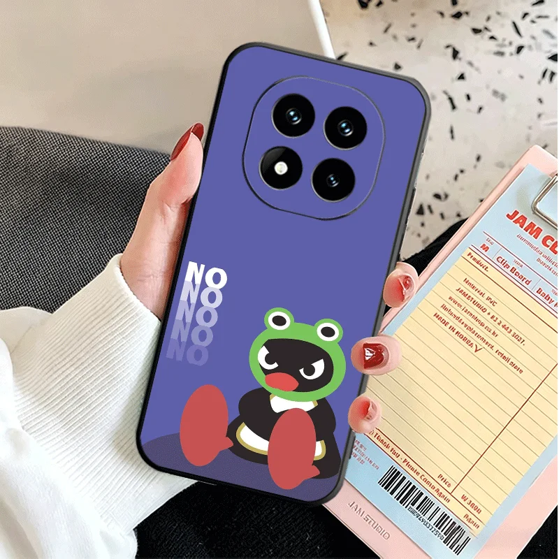 Фото Мягкий силиконовый чехол для телефона Xiaomi Redmi Note 15 14 13 12 с мультяшным пингвином P-Pingus, для моделей 11 Pro Plus 12S 11S 10S 10 11T 5G №5