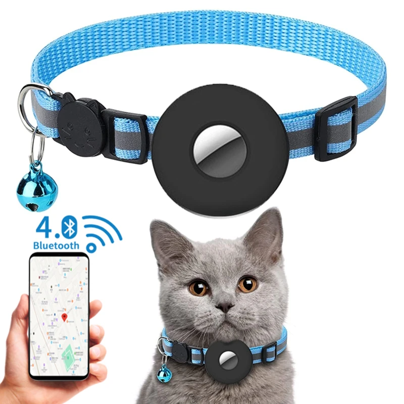 

New type of pet GPS tracker intelligent positioning dog tag pet detection wearable tracker Bluetooth cat dog anti loss collar