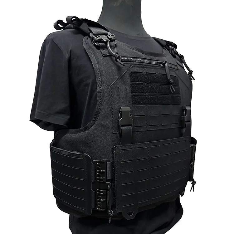 Фото Тактический жилет Molle Jump Plate Carrier, быстрый, съемный, выдвижной, тактический, регулируемый, для улицы №2