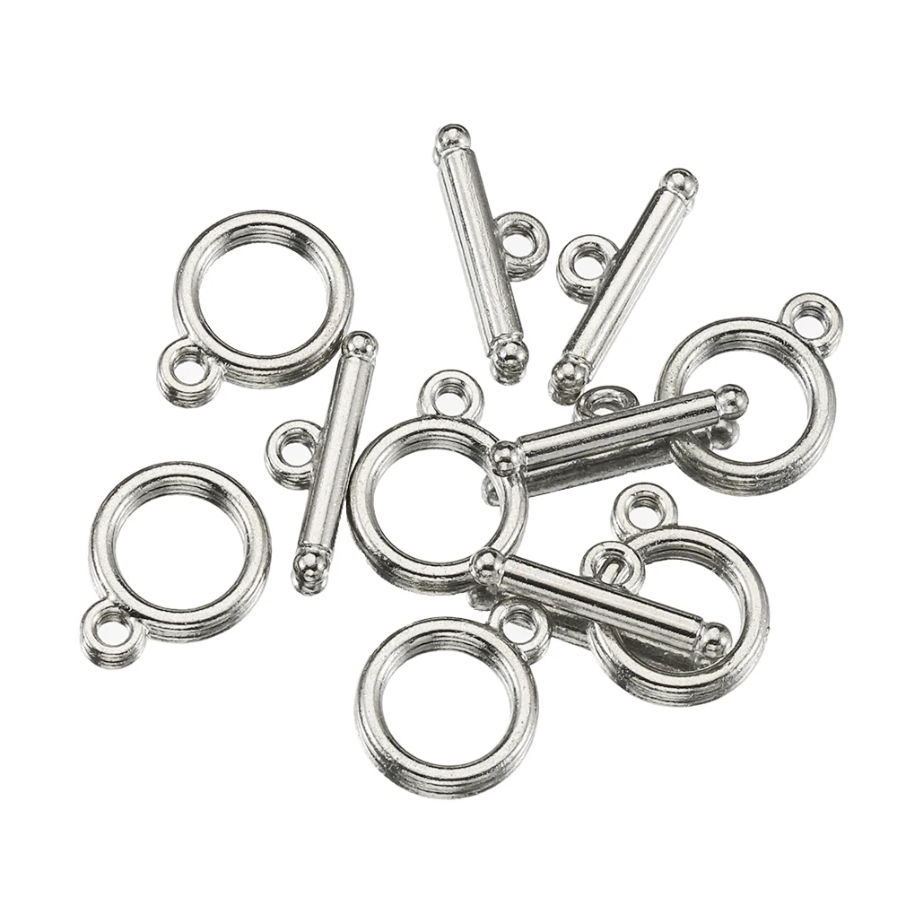10Pcs/Set OT Toggle Clasps Hooks Connectors for DIY Jewelry Making Bracelet Necklace Tail Closure Buckle Accessories Wholesale