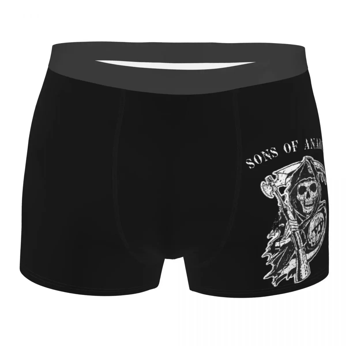 

Sexy Boxer Shorts Panties Briefs Men Sons Of Anarchy Underwear The TV Series Breathable Underpants for Homme Plus Size