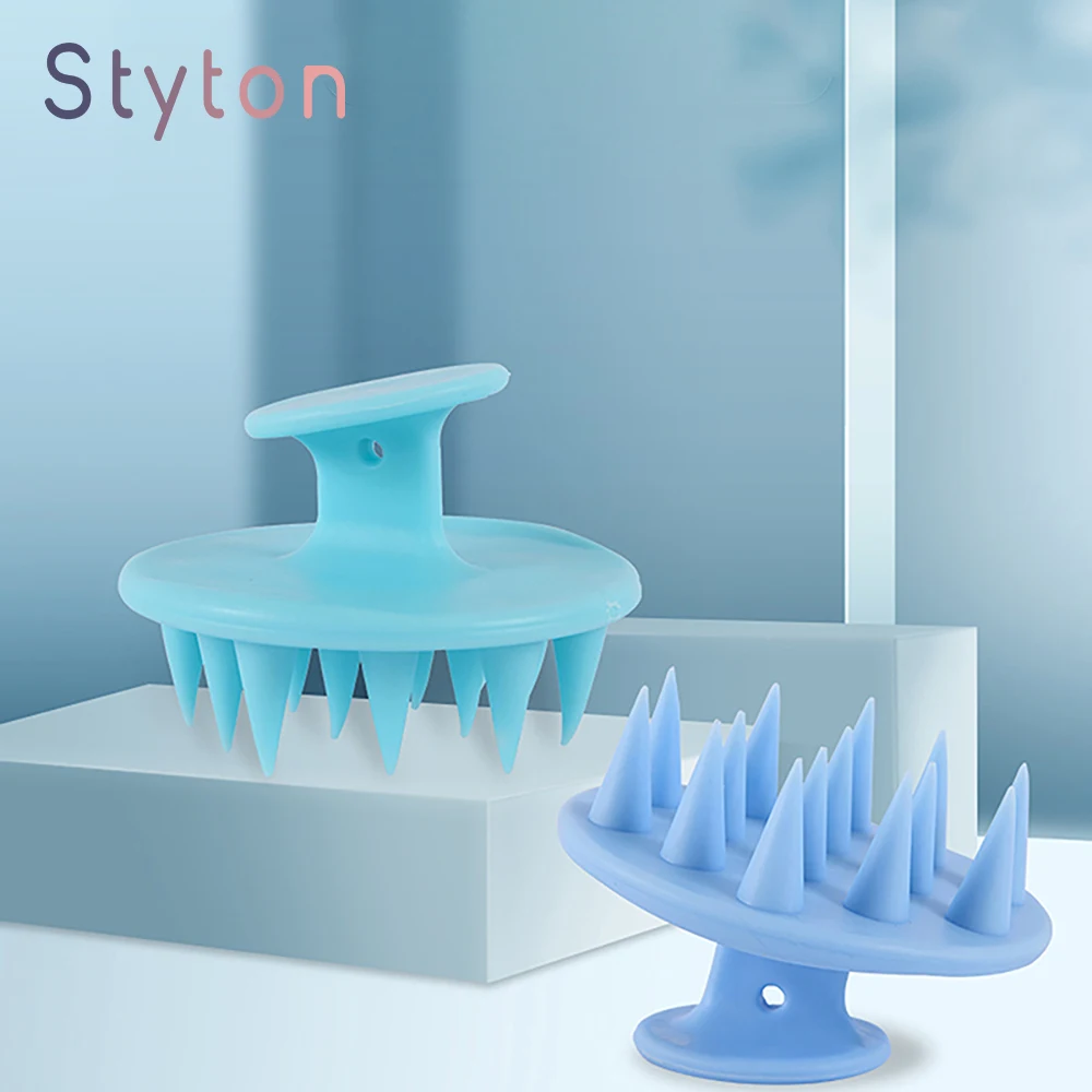 

Styton Scalp Massage Brush Silicone Shampoo Brush Hair Washing Comb Shower Brush Bath SPA Massage Brush Hair Brush