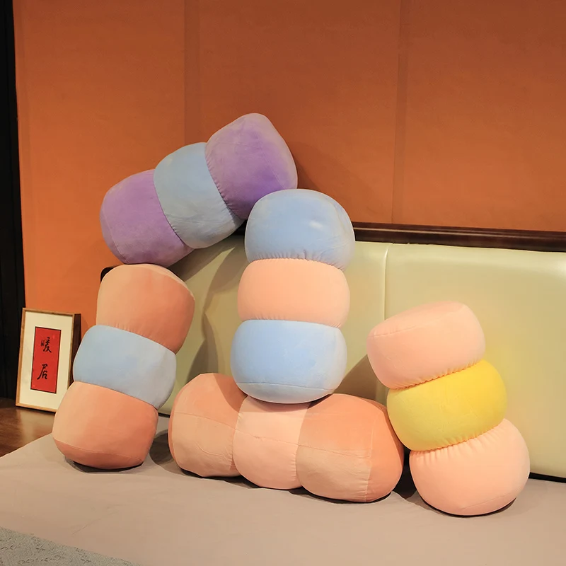 

New Kawaii Down Cotton Candy Plush Toy Soft Cartoon Stuffed Animal Doll Bed Pillow Home Decor Gift for Kids