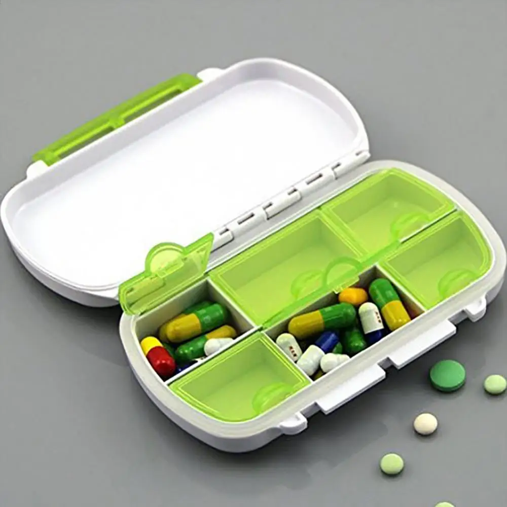 

Portable 6 Slot Waterproof Pill Box Storage Container Travel Drug Medicine Case Pill Cases Splitters